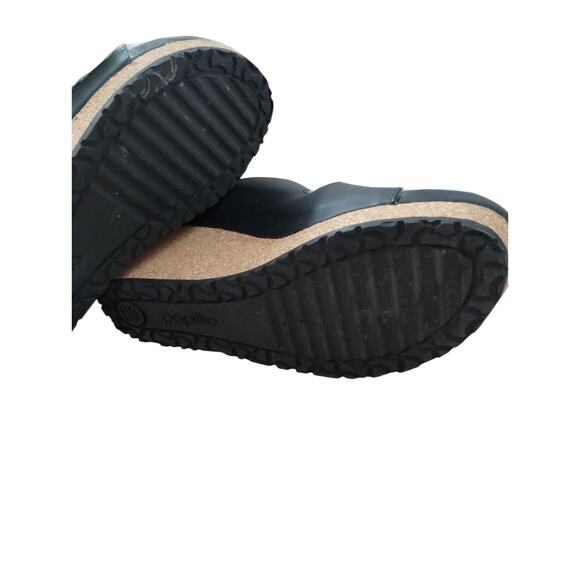 Birkenstock Women's Papillio Nora Shearling Wedge Slide Buckle Sandals size 10 - Picture 8 of 11